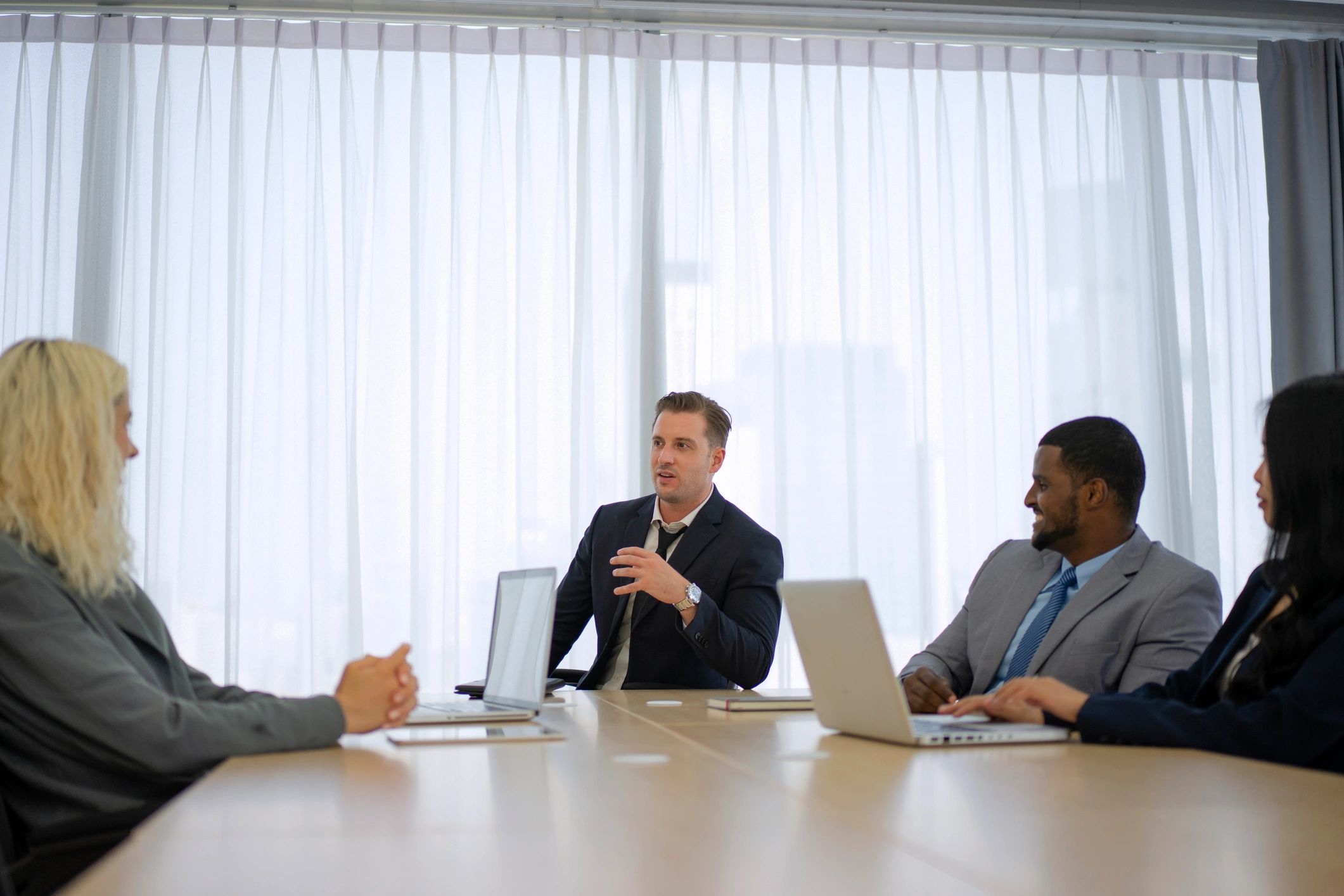 Business team meeting in a conference room