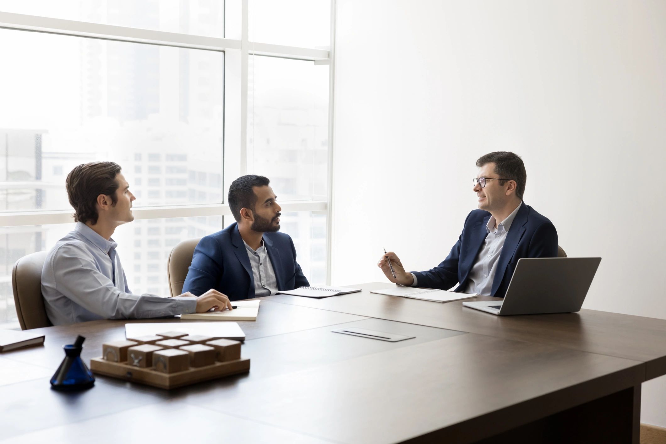 Business leaders in a strategy meeting