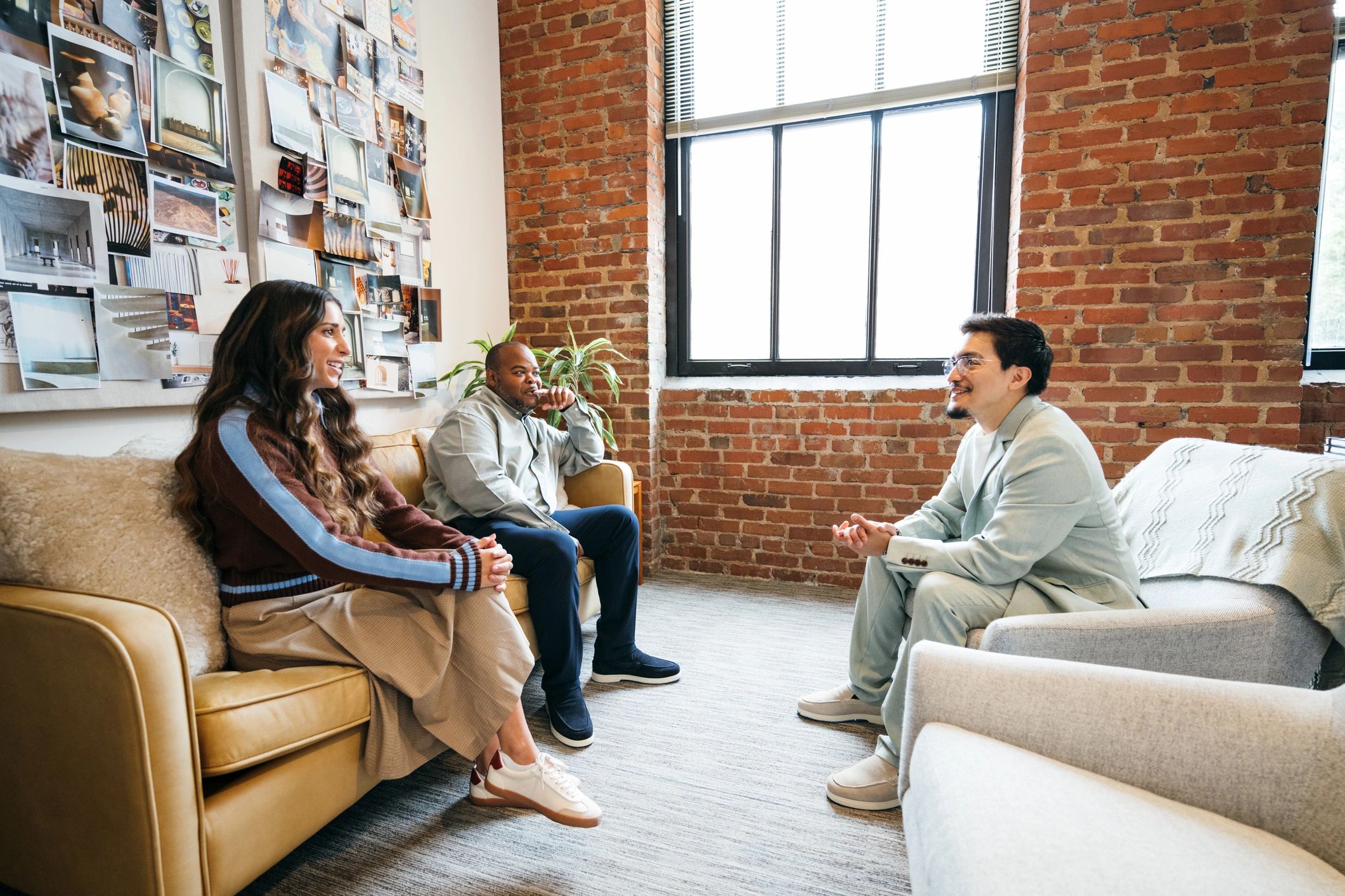 Business partners discussing finances with advisor